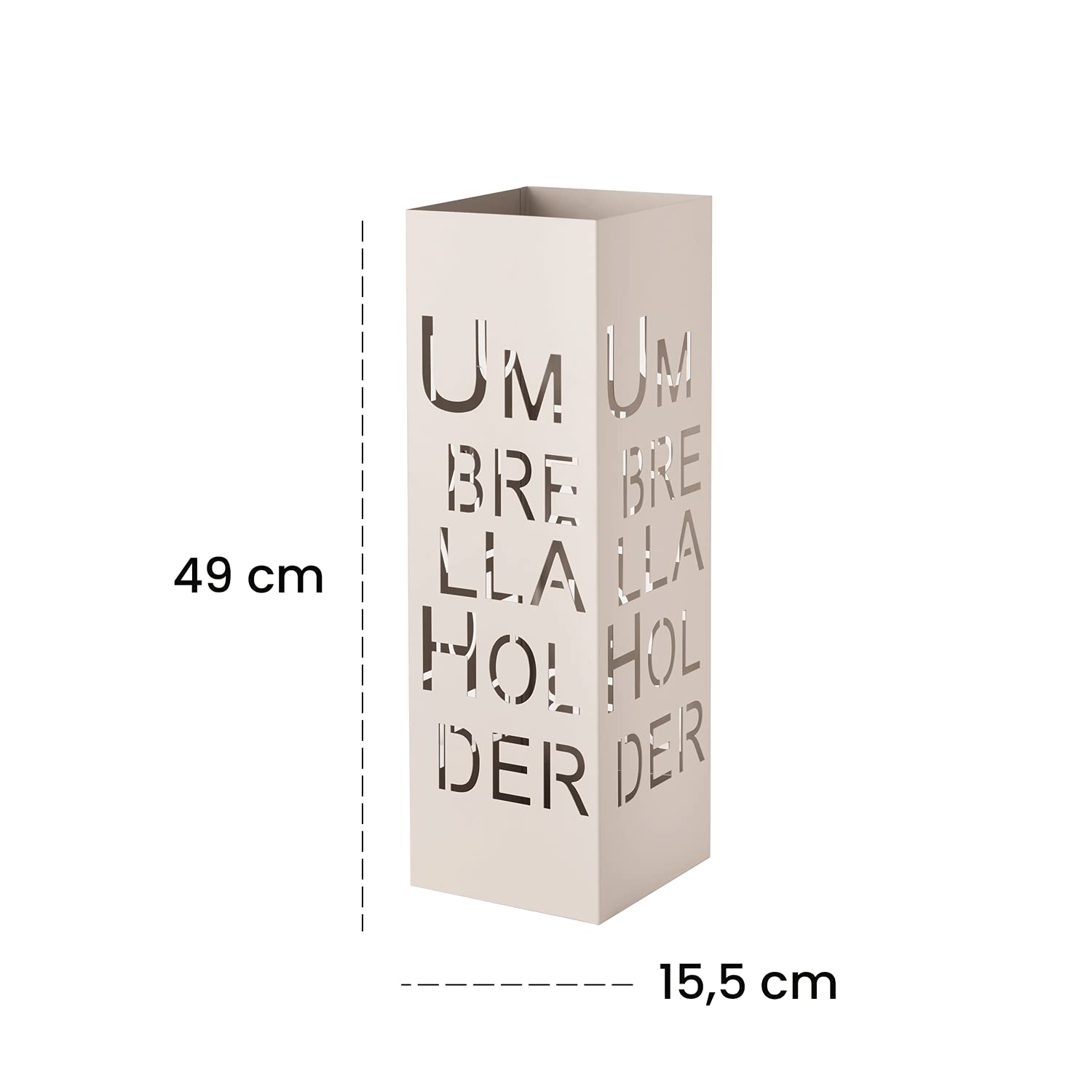 baroni-home-portaombrelli-porte-parapluie-m-tal-taupe-49-cm image 2
