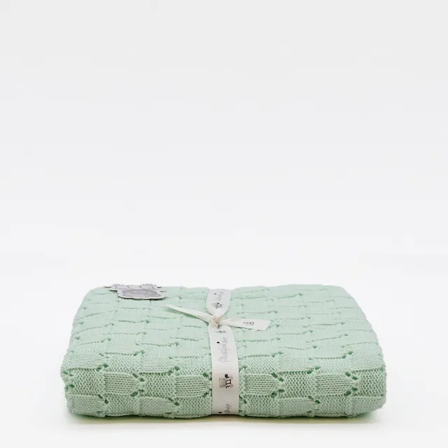 luisa-paix-o-couverture-maille-b-b-vert-85x85cm-acrylique image 1