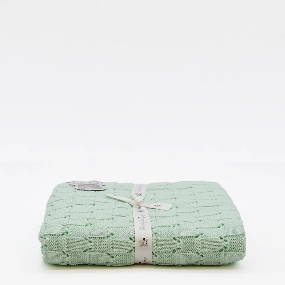 luisa-paix-o-couverture-maille-b-b-vert-85x85cm-acrylique image 1