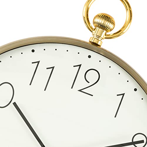 baroni-home-orologi-horloge-murale-pvc-chiffres-or-32x39-cm image 8
