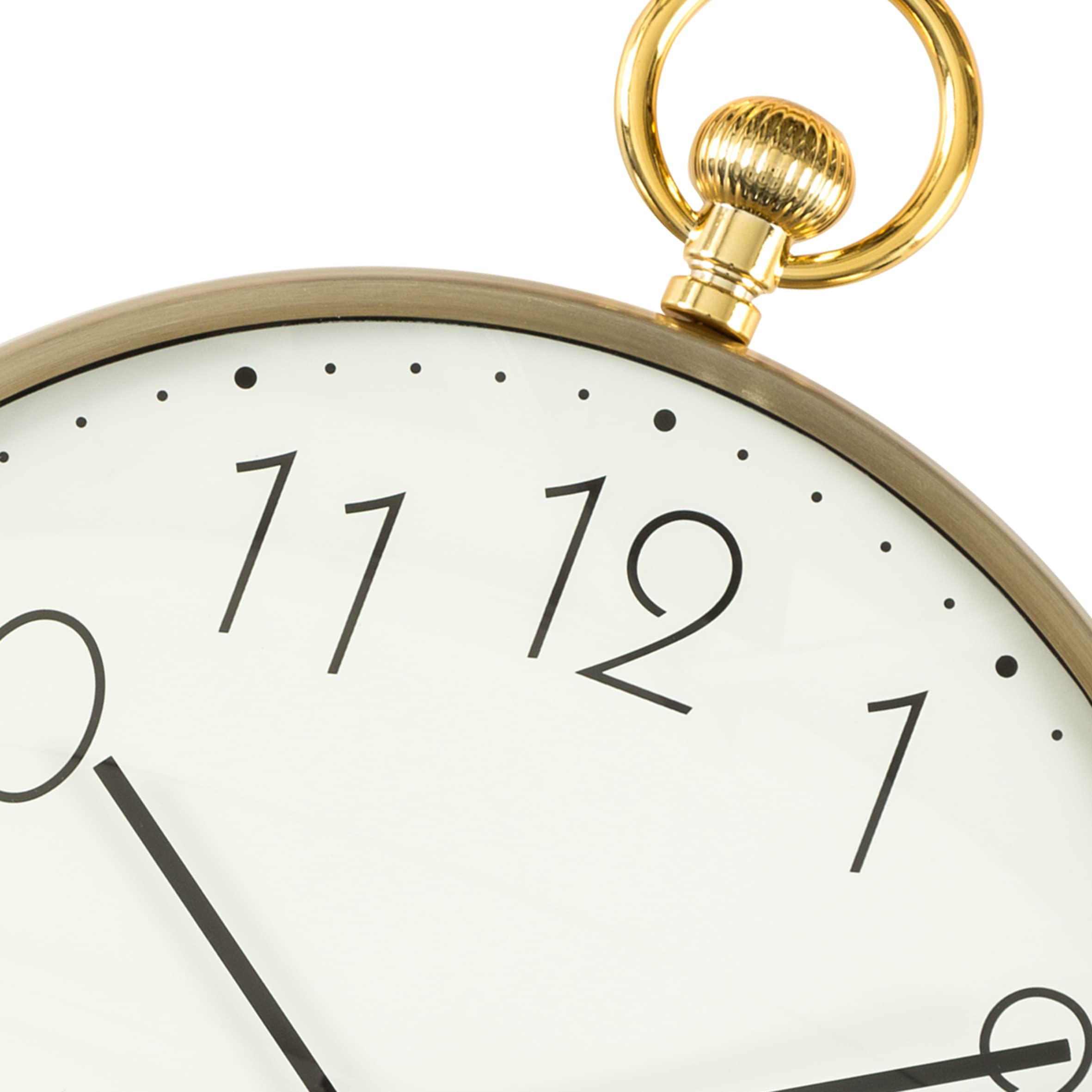 baroni-home-orologi-horloge-murale-pvc-chiffres-or-32x39-cm image 4