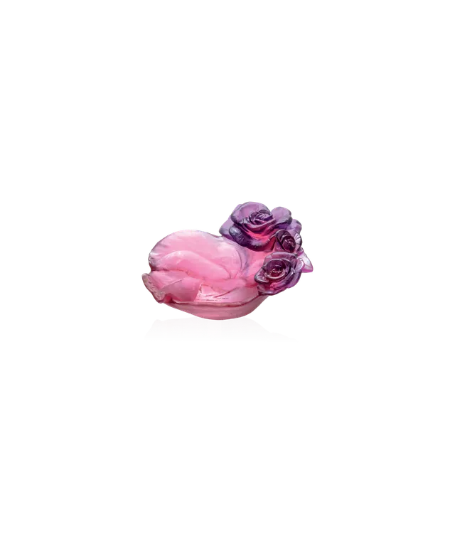 daum-univers-v-g-tal-rose-passion-coupelle-rouge-violette-cristal image 1