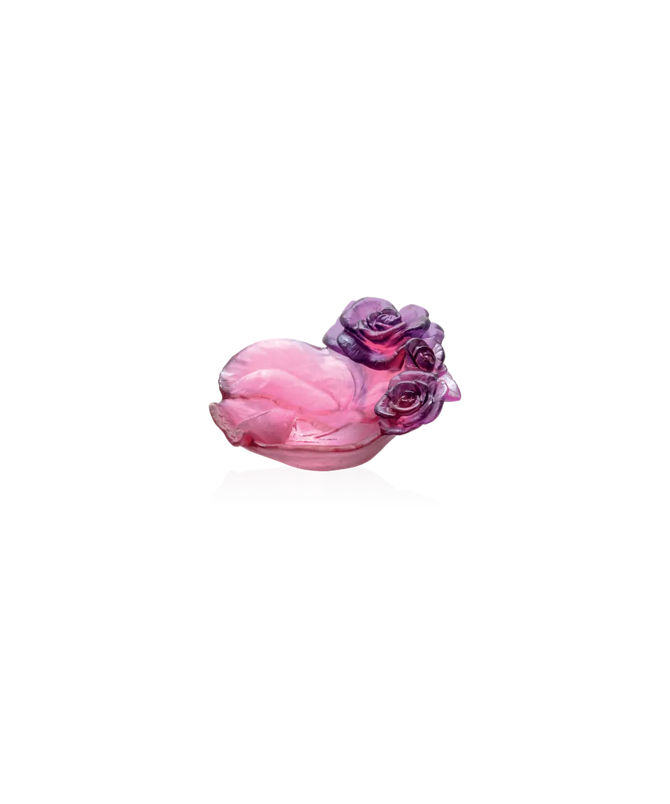 daum-univers-v-g-tal-rose-passion-coupelle-rouge-violette-cristal image 1
