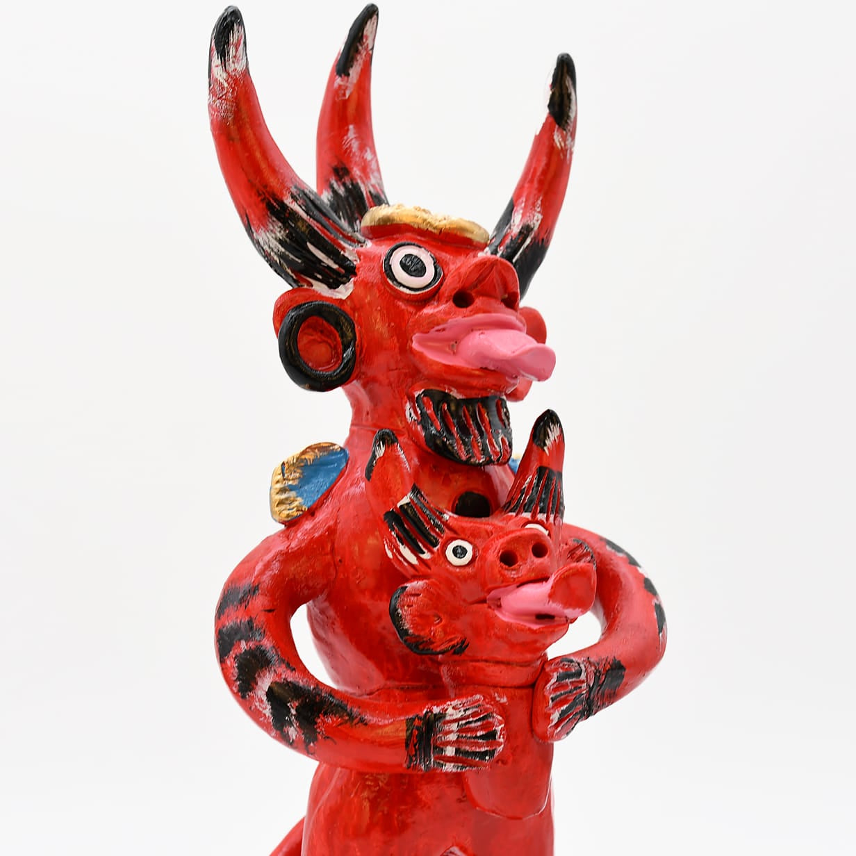 luisa-paix-o-diabo-de-tr-s-cornos-30cm-statuette-rouge image 6