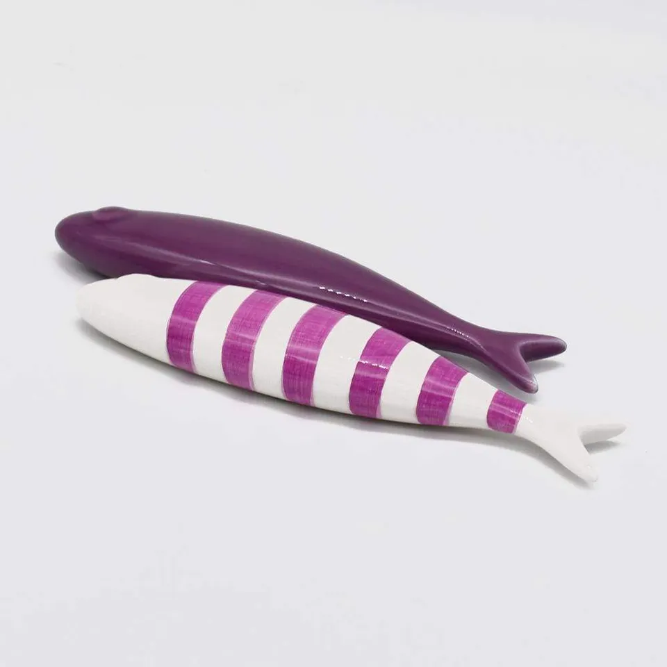 luisa-paix-o-sardines-c-ramique-mauve-lot-de-2-17cm image 1