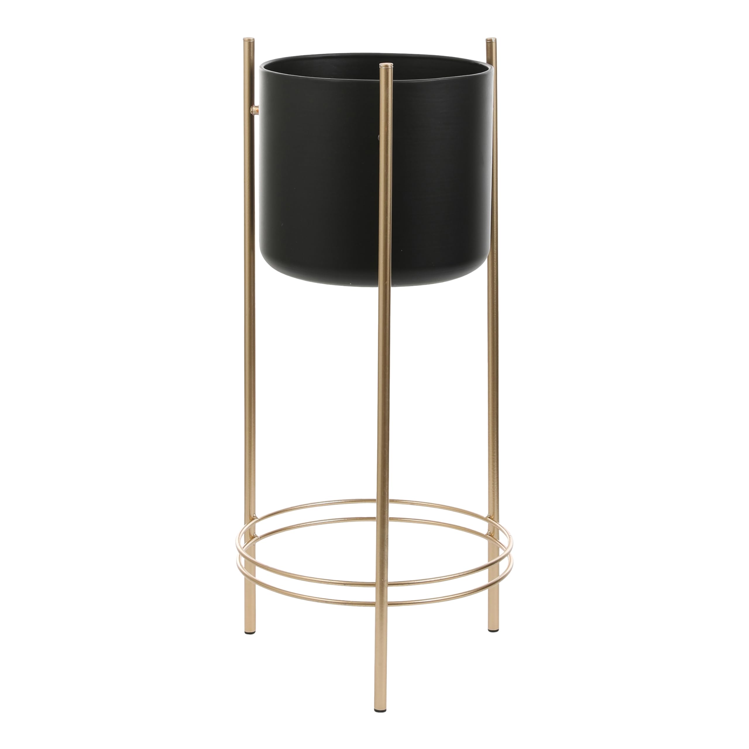 mica-decorations-sverre-pot-sur-pied-noir-dor-h66-cm image 2