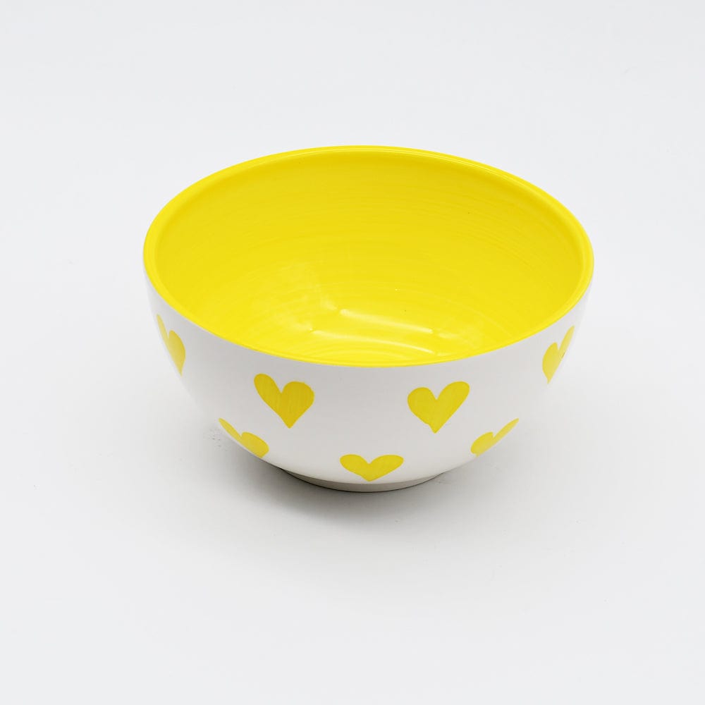 luisa-paix-o-namorados-bol-c-ramique-artisanale-jaune-15-cm image 2