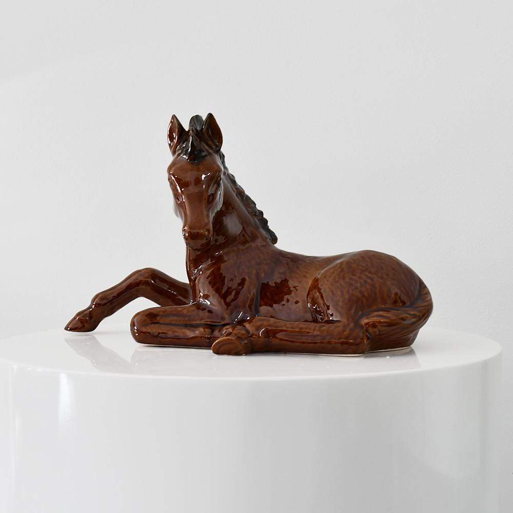 luisa-paix-o-cheval-c-ramique-marron-38-cm-couch image 3