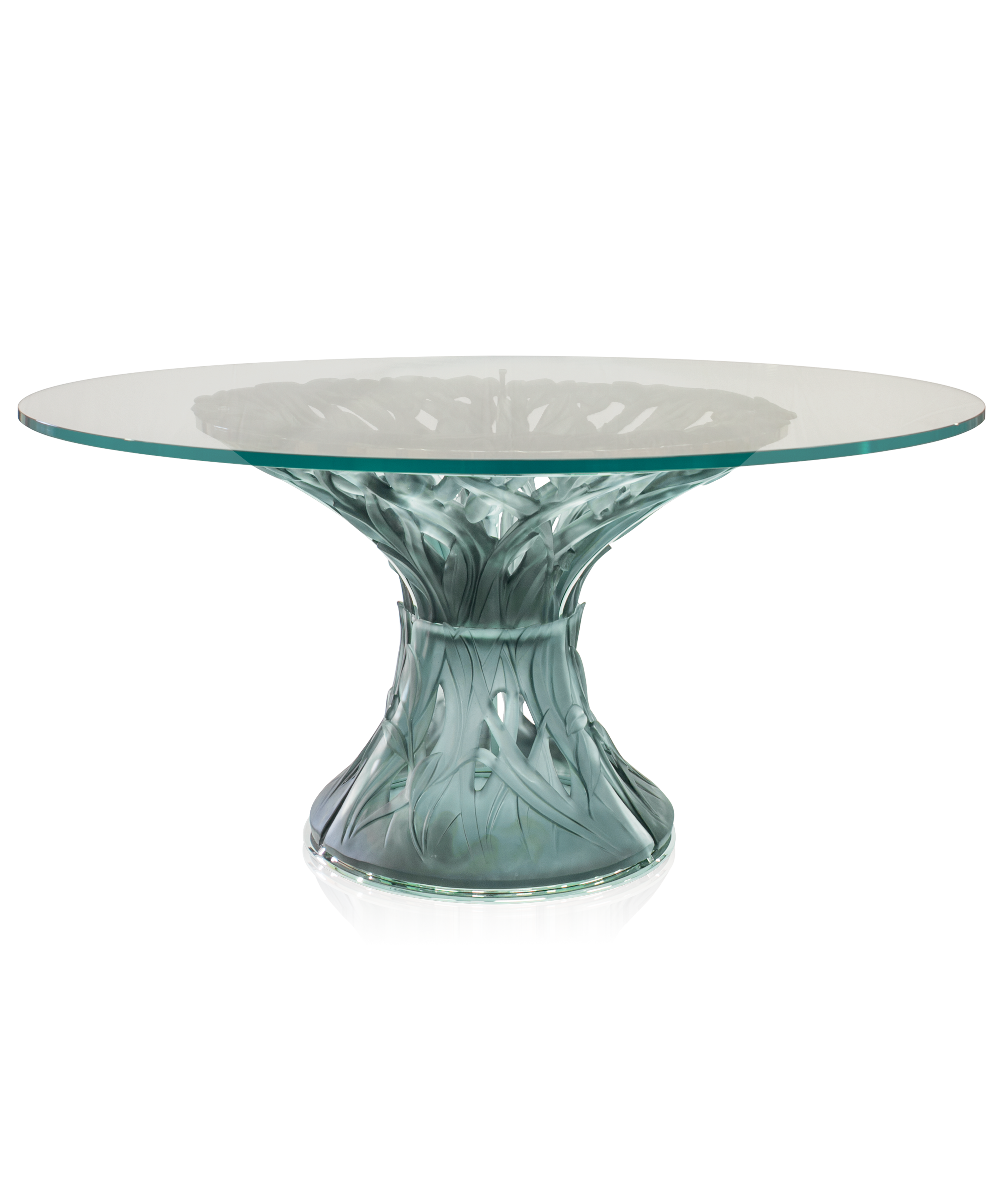 daum-v-g-tale-table-6-l-ments-bleu-gris-mobilier-cristal image 1