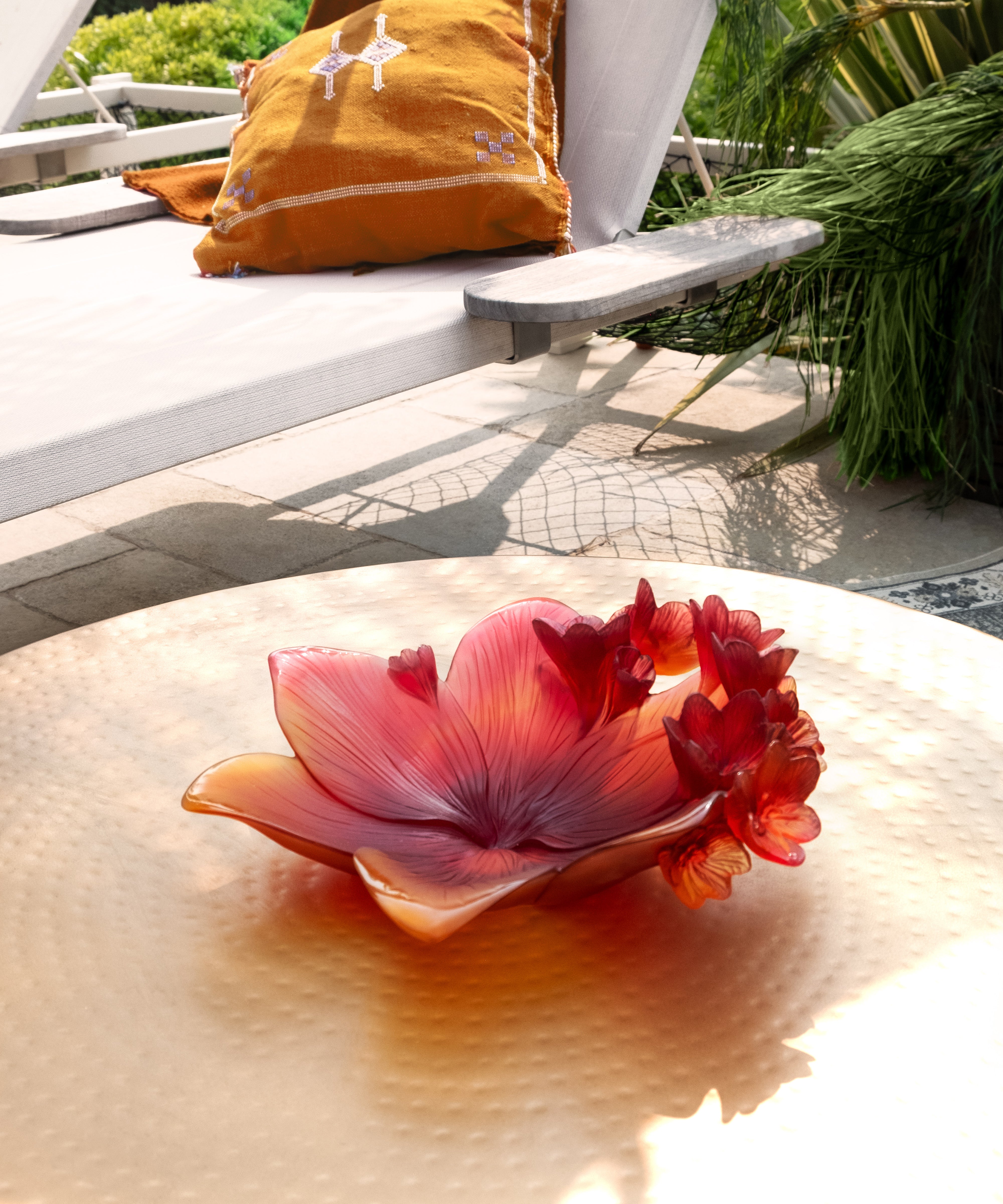 daum-safran-coupe-cristal-rouge-orange image 2