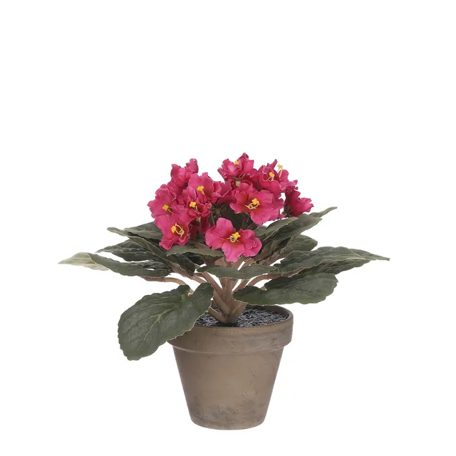 mica-decorations-saint-paulia-plante-artificielle-rose-clair-20-cm image 1