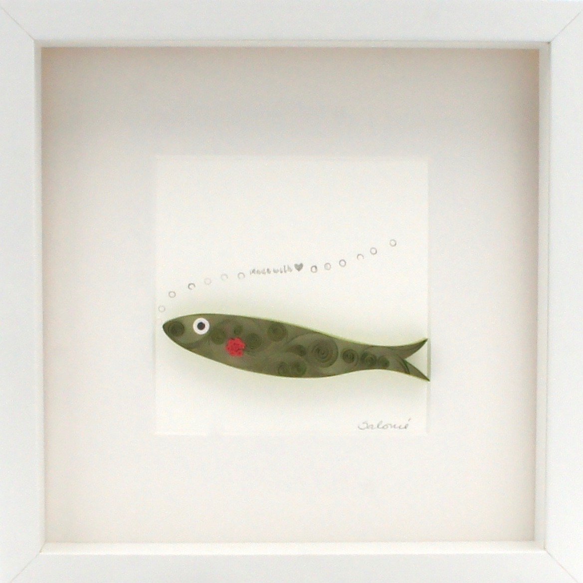 luisa-paix-o-sardinha-tableau-paperolles-sardine-25-cm-fait-main image 3
