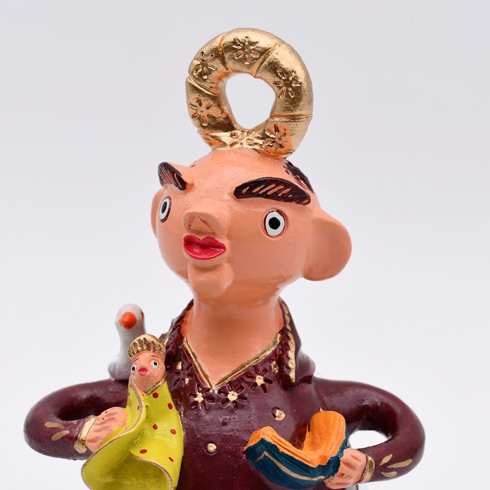 luisa-paix-o-s-o-antonio-15cm-statuette-argile-sign-e image 6
