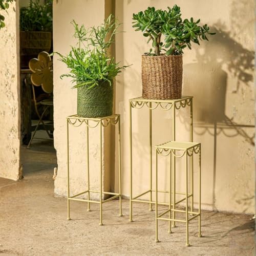 mica-decorations-rosalie-lot-3-table-plantes-vert-clair-pliable image 8