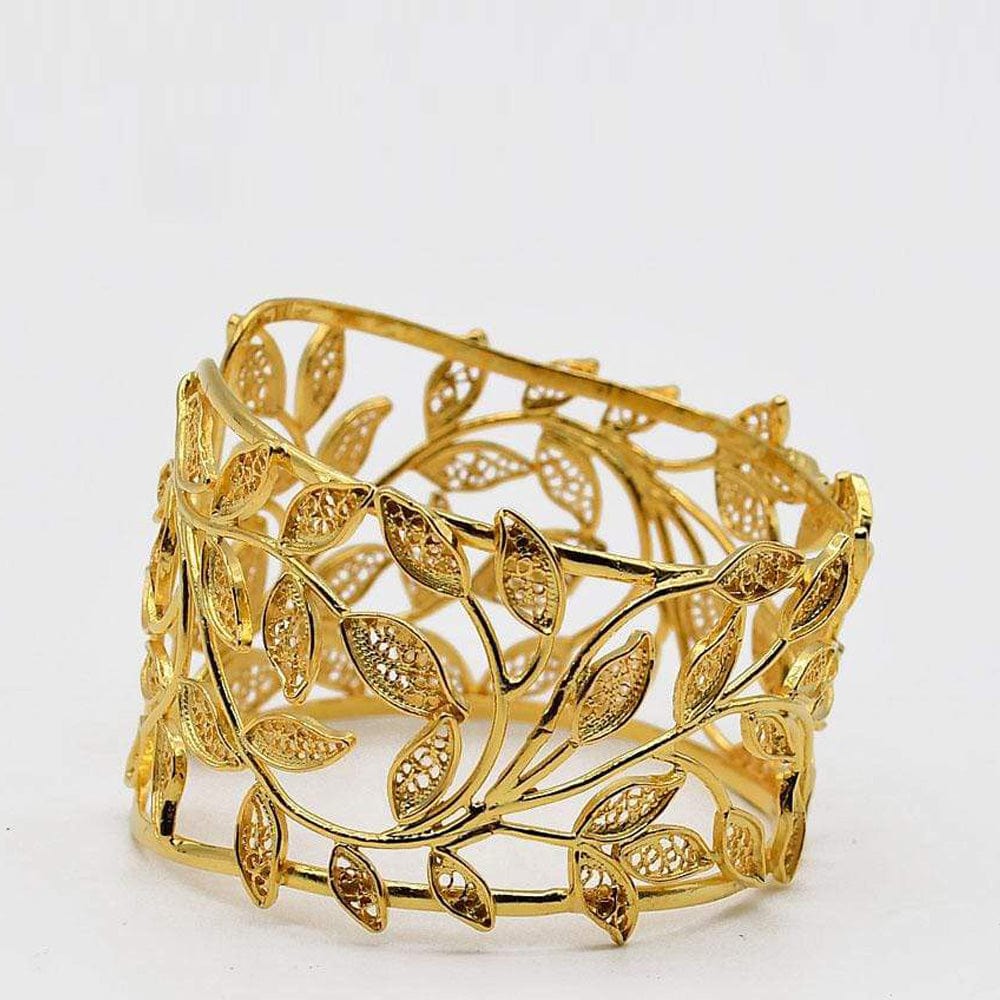 luisa-paix-o-bracelet-manchette-argent-925-dor-filigrane image 1