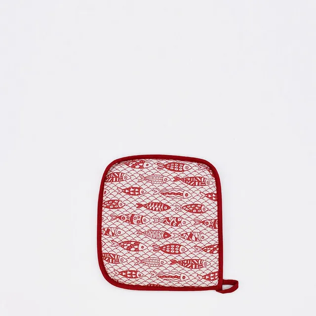 luisa-paix-o-sardinhas-manique-coton-rouge-16x28cm image 1