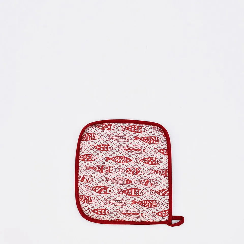 luisa-paix-o-sardinhas-manique-coton-rouge-16x28cm image 1