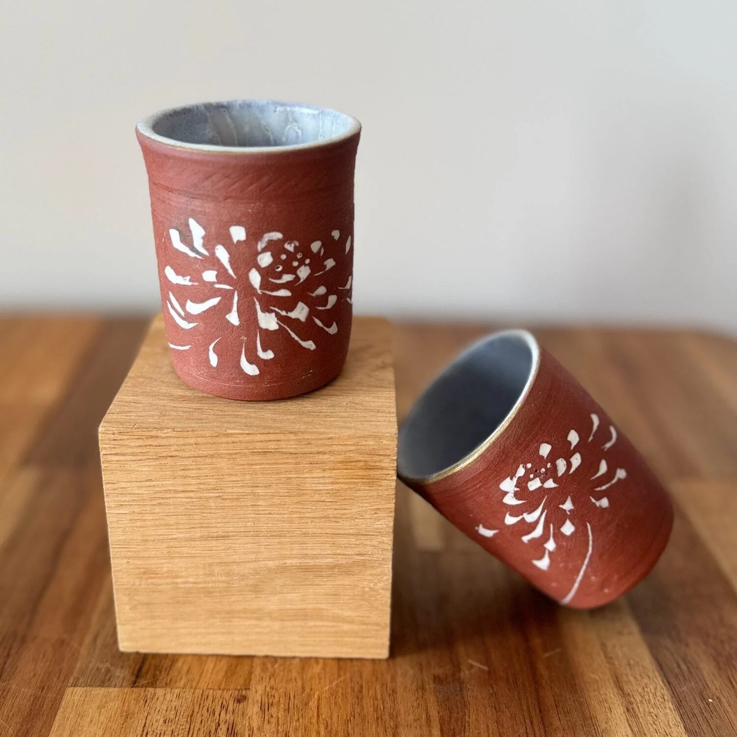 l-atelier-c-grains-de-riz-duo-tasses-gr-s-rouge-15-cl image 1
