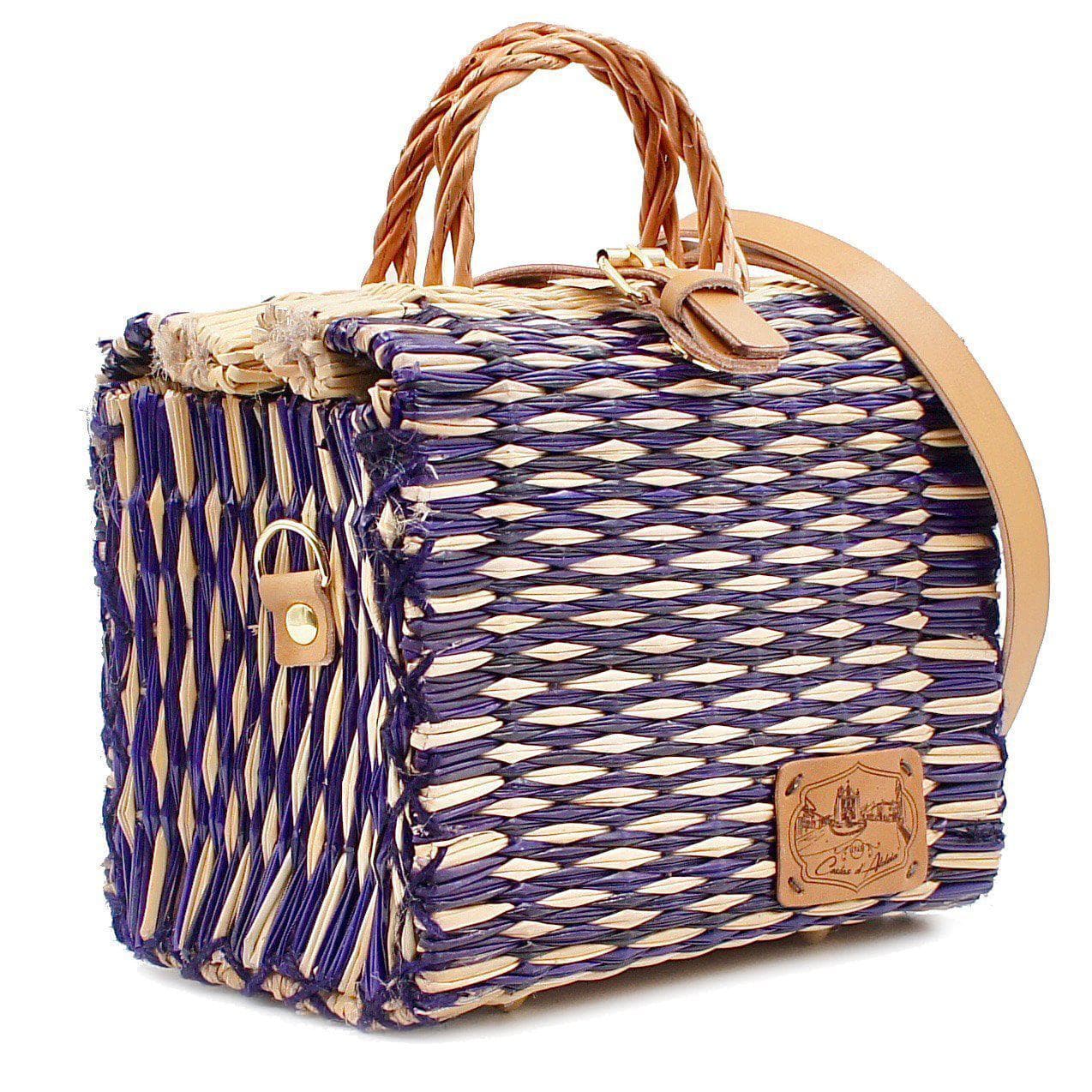 luisa-paix-o-sac-cabas-jonc-osier-violet-naturel-22-cm image 2
