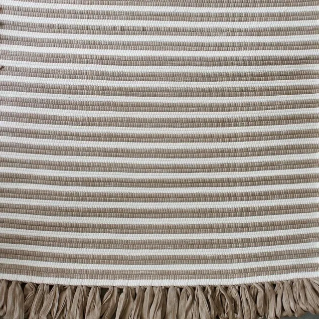 luisa-paix-o-tapis-coton-ray-caf-blanc-70x50cm image 1