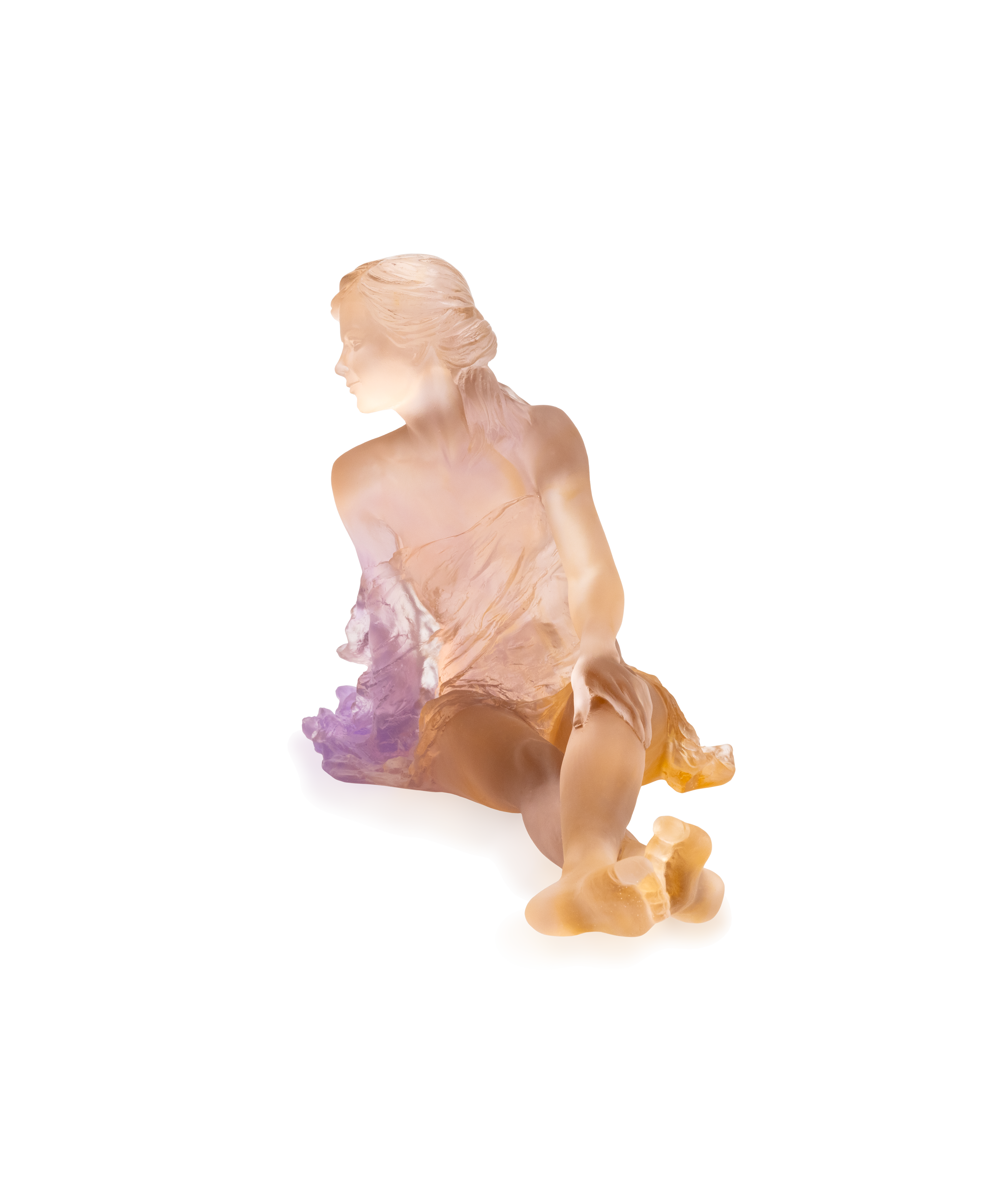 daum-art-cristal-vent-l-ger-ambre-rose-sculpture-femme-luo-li-rong image 3
