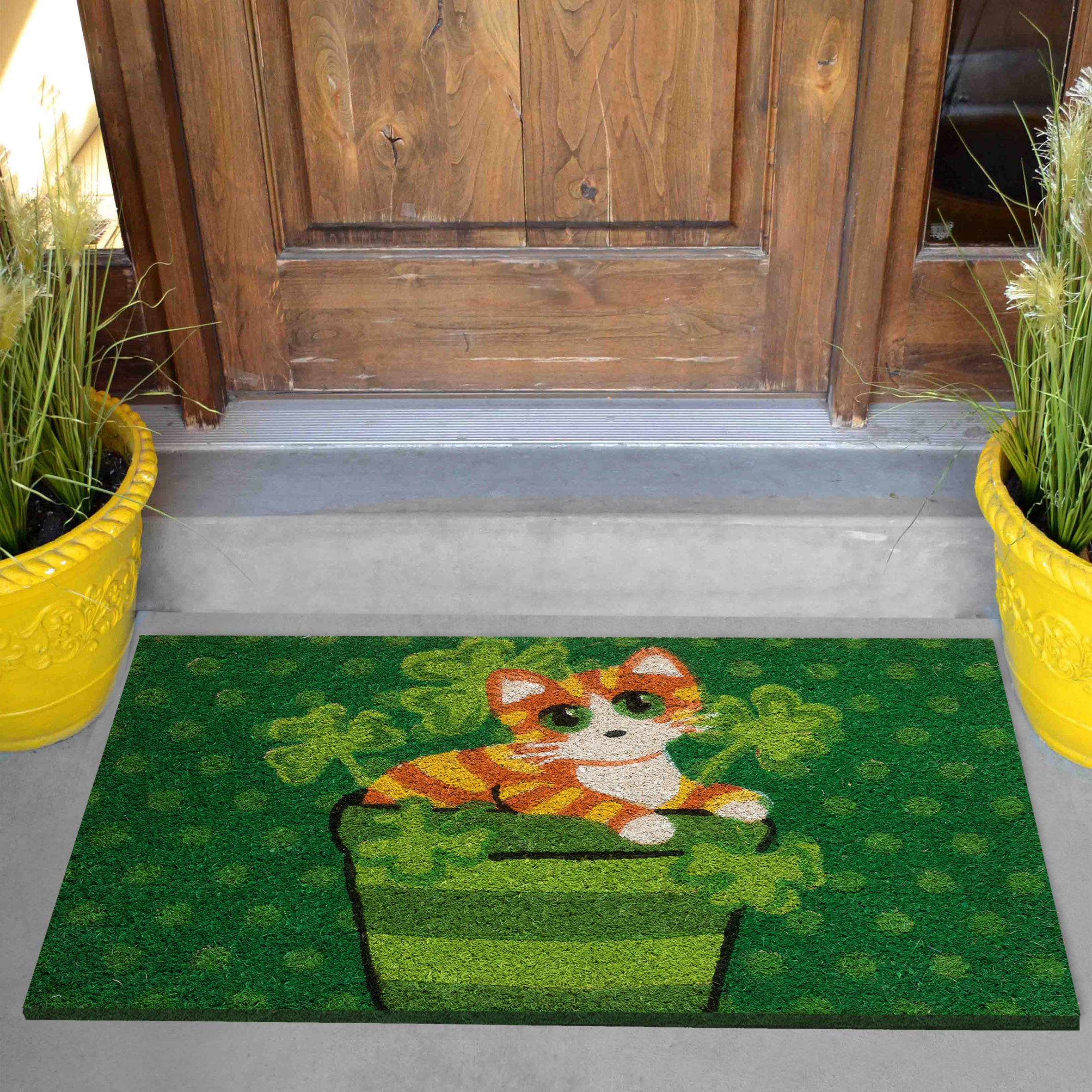 baroni-home-tessile-casa-paillasson-coco-chat-tigr-tr-fle-60x40 image 2
