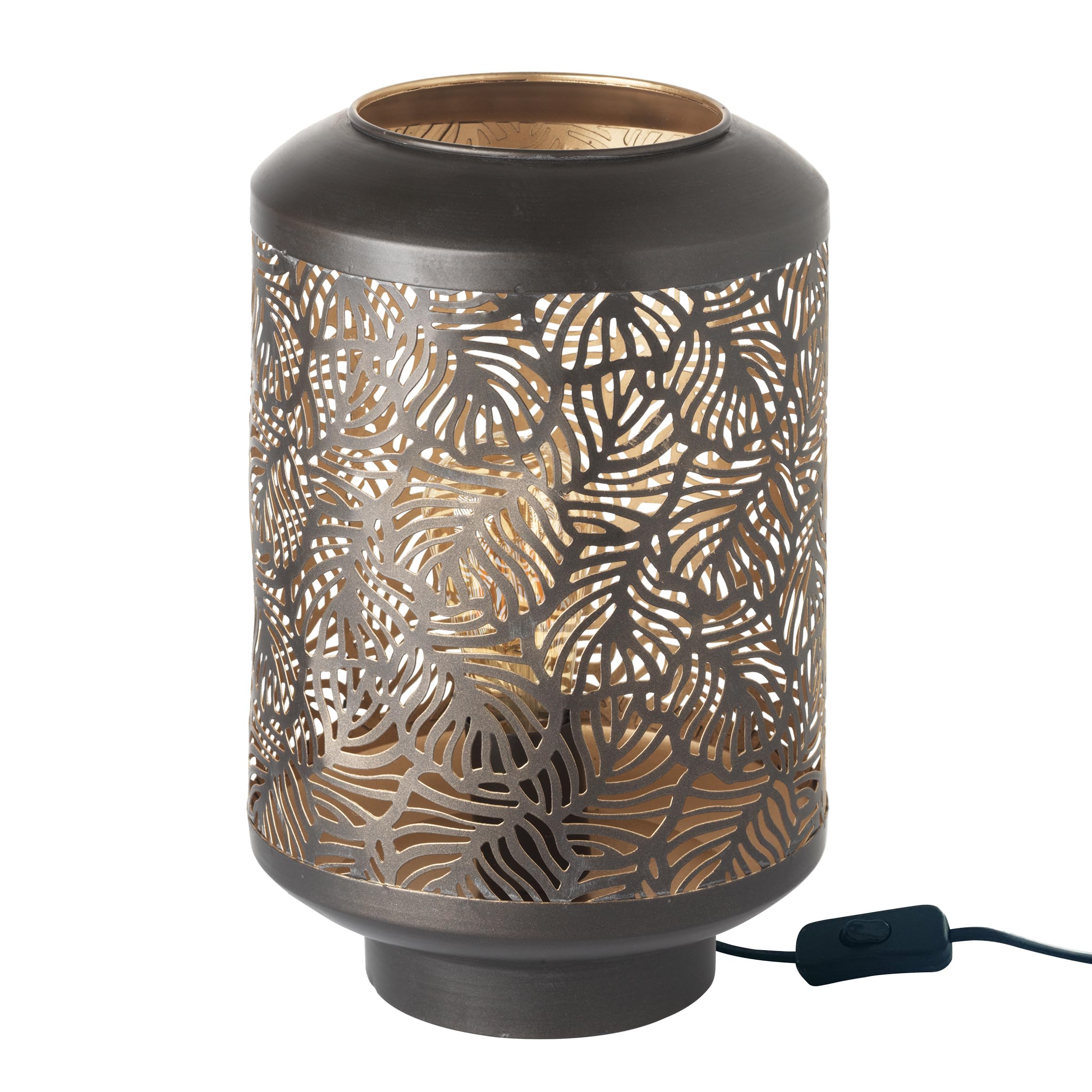 baroni-home-illuminazione-lampe-table-fer-dor-21x21x36-cm image 1