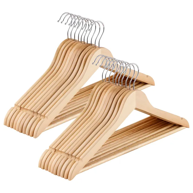 baroni-home-lot-20-cintres-bois-naturel-45-cm image 1