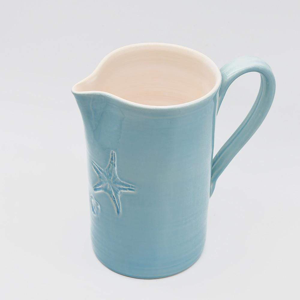 luisa-paix-o-vaisselle-portugaise-carafe-estrela-do-mar-turquoise-19-cm image 2