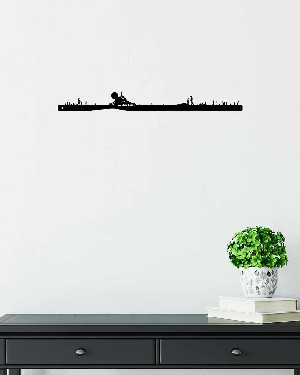 je-suis-art-skylines-france-mont-saint-michel-silhouette-murale image 1