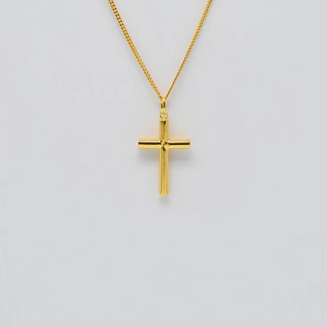 luisa-paix-o-cruz-i-collier-argent-dor-croix-55-cm image 1