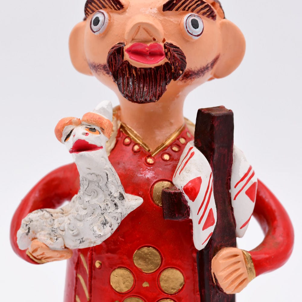 luisa-paix-o-s-o-jo-o-20cm-statuette-argile-sign-e image 7
