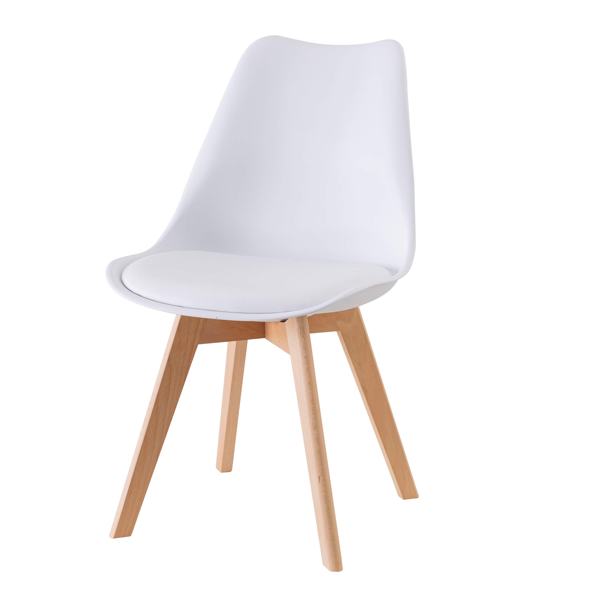 baroni-home-sedie-chaise-salle-manger-blanche-pieds-bois-50-cm image 1