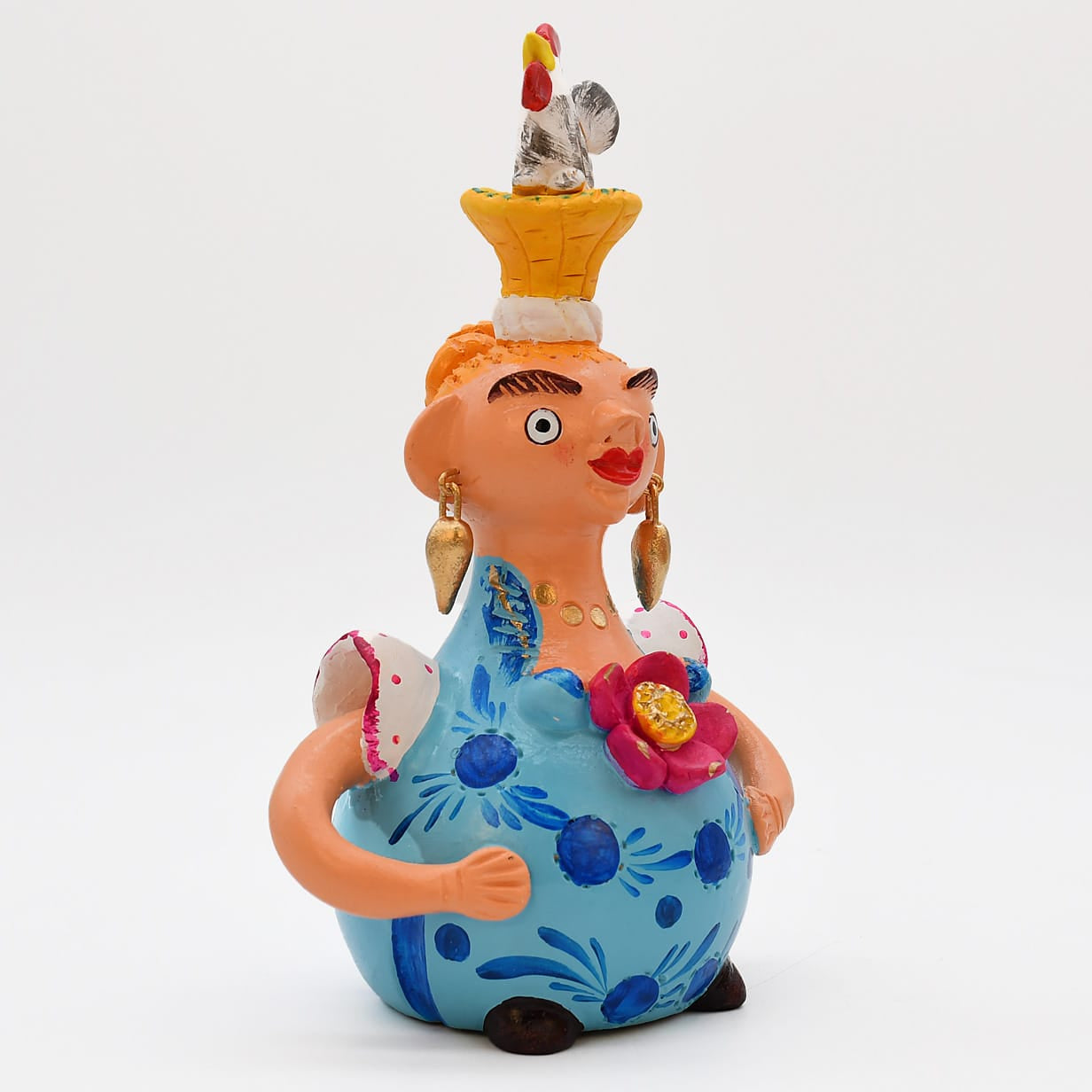 luisa-paix-o-boneca-barriguda-17cm-statuette-sign-e-pi-ce-unique image 2