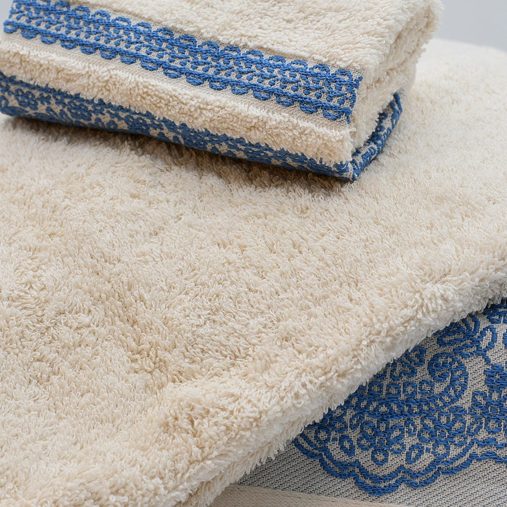 luisa-paix-o-linge-maison-parure-bain-3-pi-ces-beige-bleu image 2