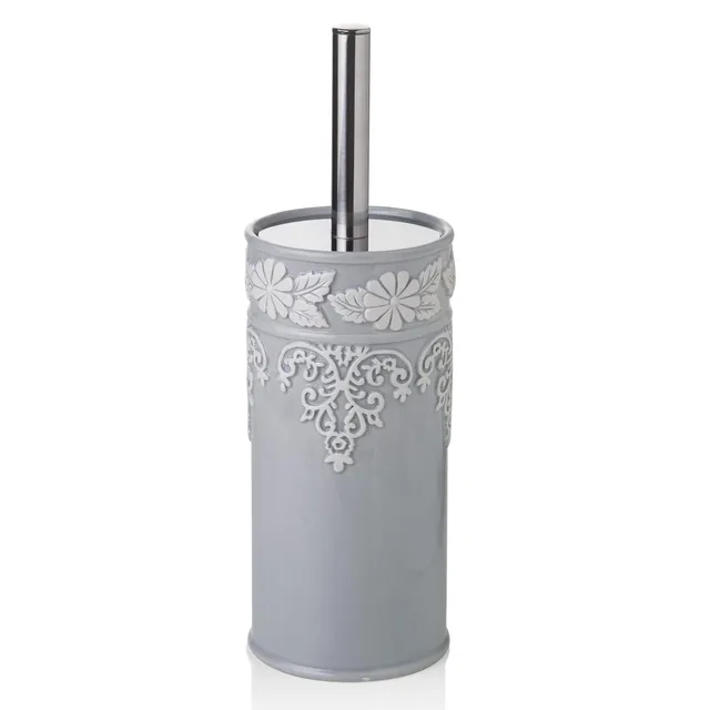 baroni-tutto-bagno-brosse-wc-c-ramique-grise-32-cm image 1