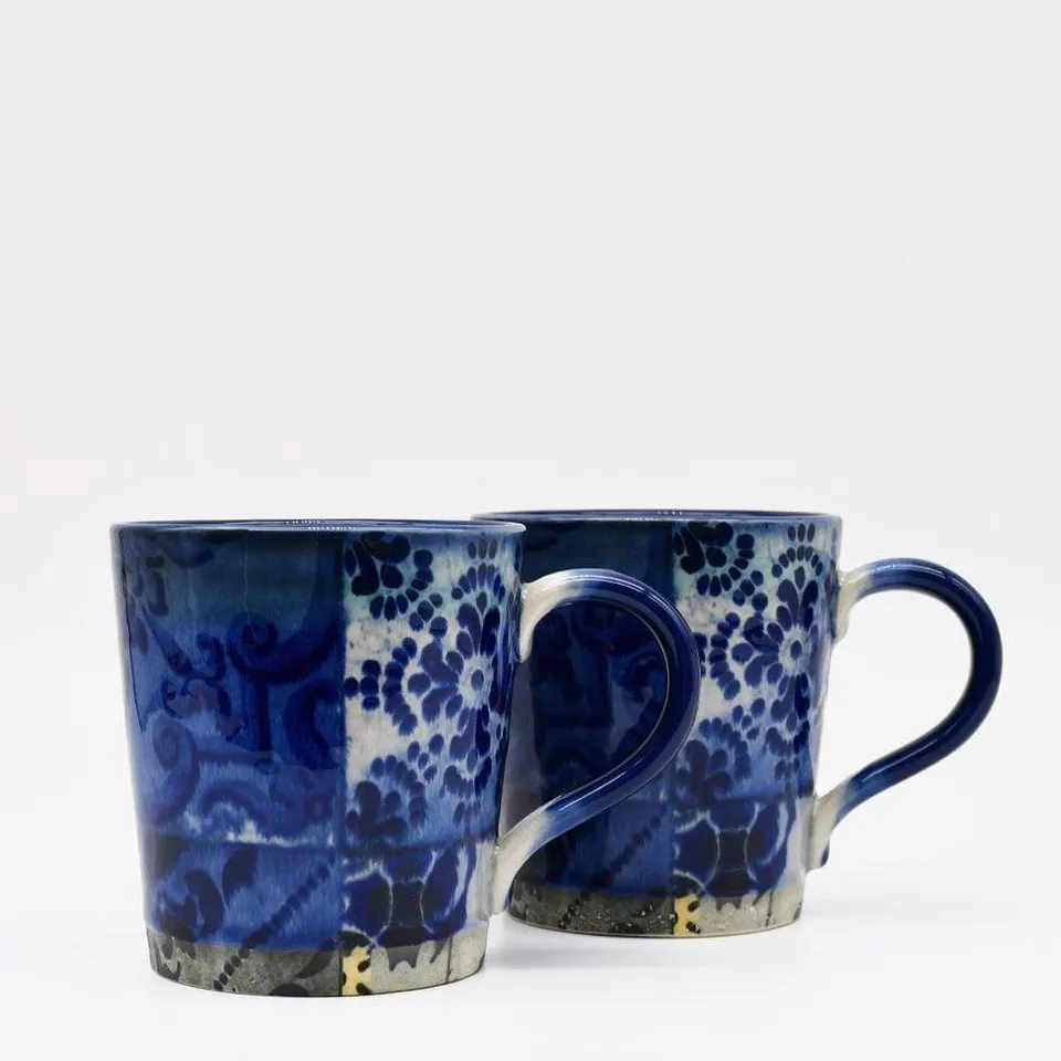 luisa-paix-o-lisboa-lot-2-mugs-gr-s-50cl-azulejos image 1