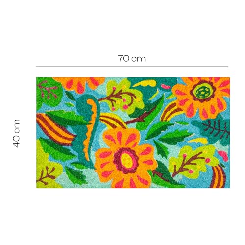 baroni-home-tessile-casa-paillasson-coco-fleurs-fond-bleu-70x40-cm image 6