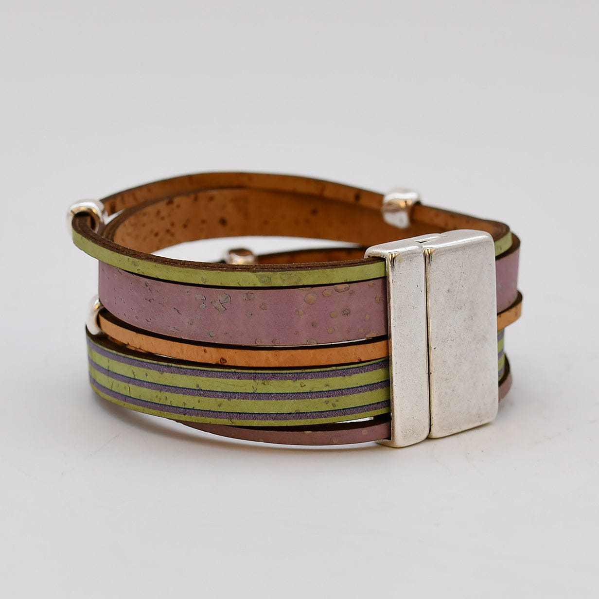 luisa-paix-o-bracelet-li-ge-5-lani-res-fermoir-aimant image 4