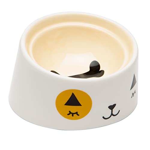 baroni-home-pet-bol-c-ramique-museau-blanc-13x12x8-cm-acier image 4