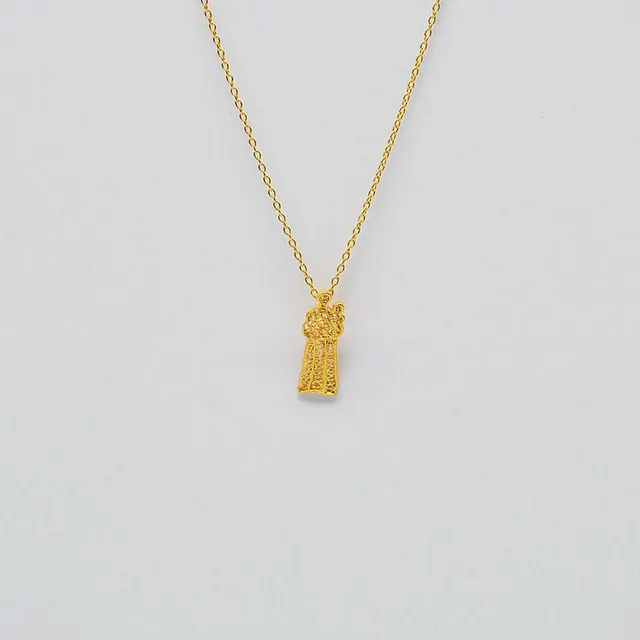 luisa-paix-o-bijoux-collier-santo-ant-nio-argent-dor-filigrane image 1