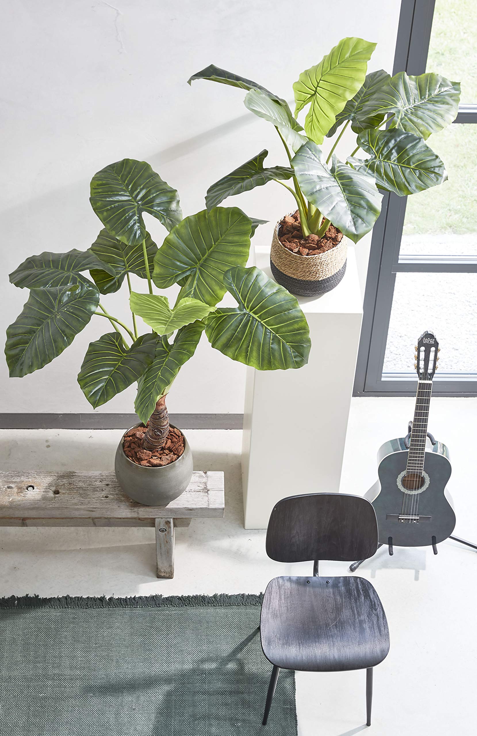 mica-decorations-taro-plante-artificielle-130-cm-vert image 6