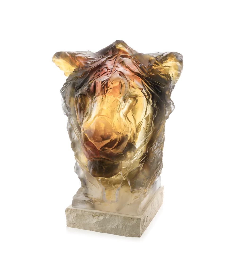 daum-t-te-de-lion-villas-sculpture-cristal-75ex image 1