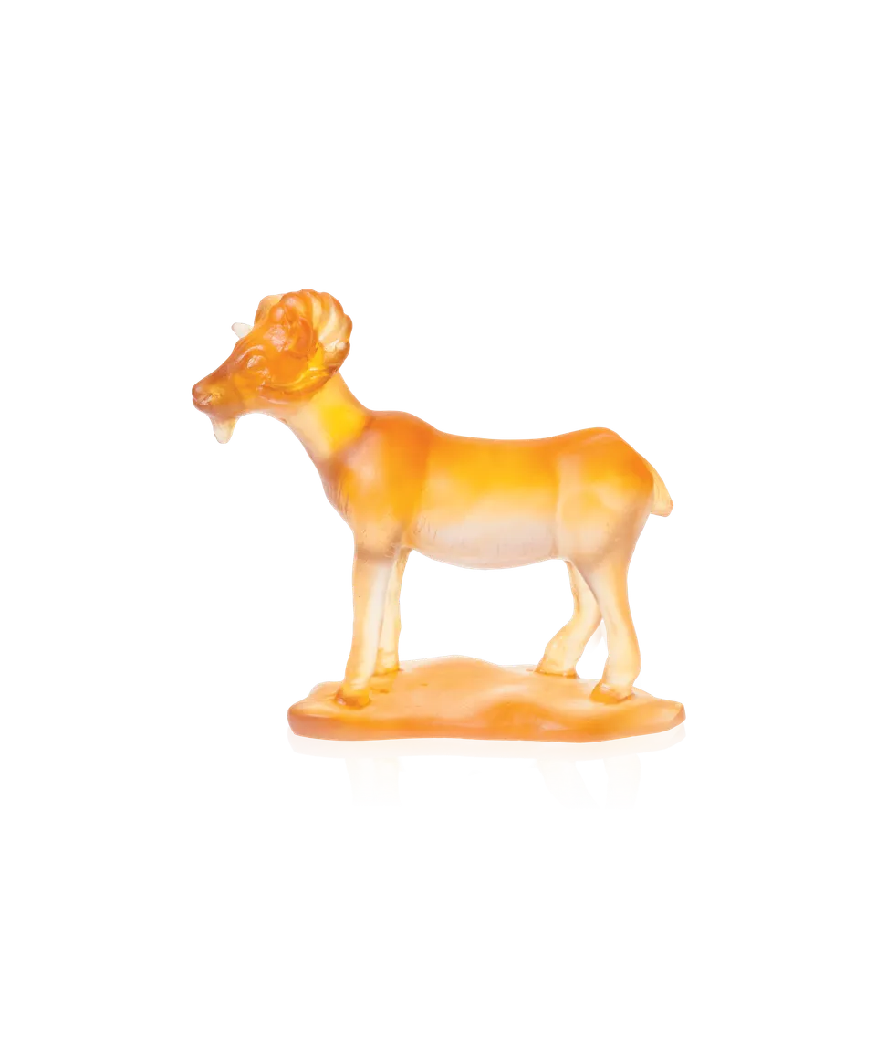 daum-univers-animalier-ch-vre-horoscope-sculpture-cristal-ambre image 1