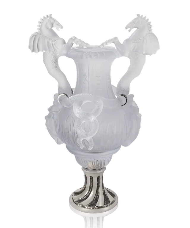 daum-univers-animalier-vase-chevaux-ail-s-blanc-8-ex image 1