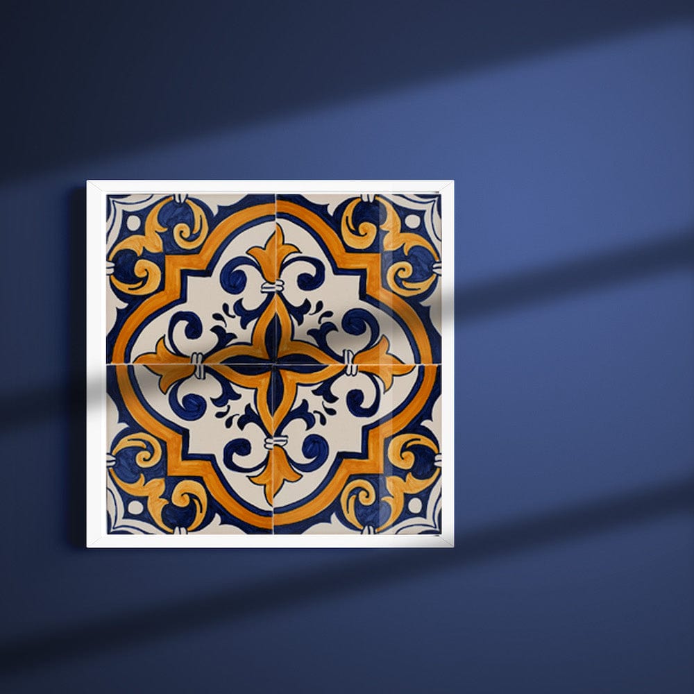 luisa-paix-o-azulejos-panneau-30x30cm-4-carreaux-peint-main image 1
