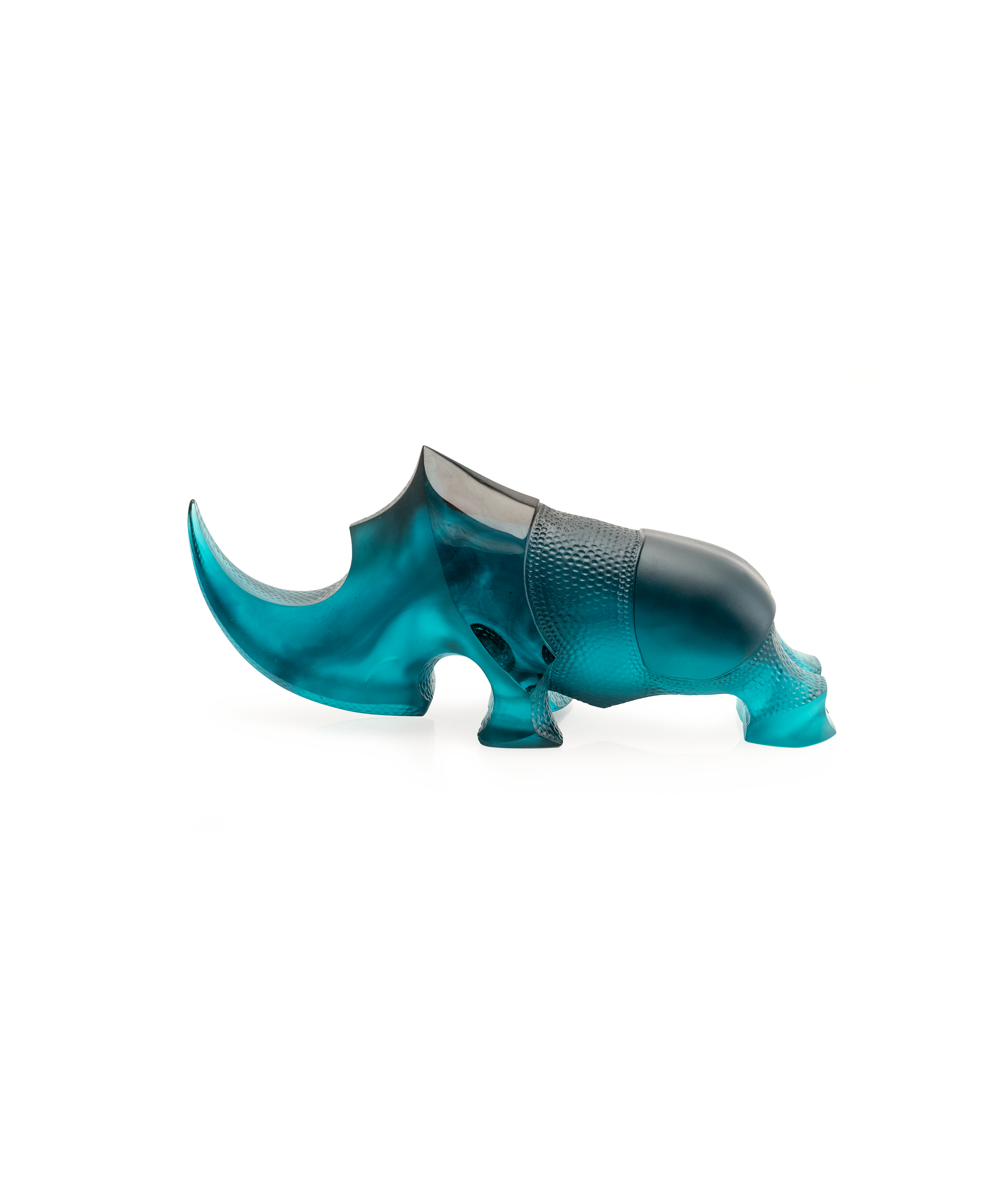 daum-univers-animalier-rhinoc-ros-ongava-bleu-sculpture-cristal-125-ex image 1