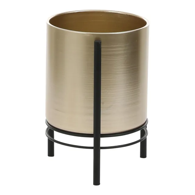 mica-decorations-sverre-pot-sur-pied-dor-noir-28-cm image 1