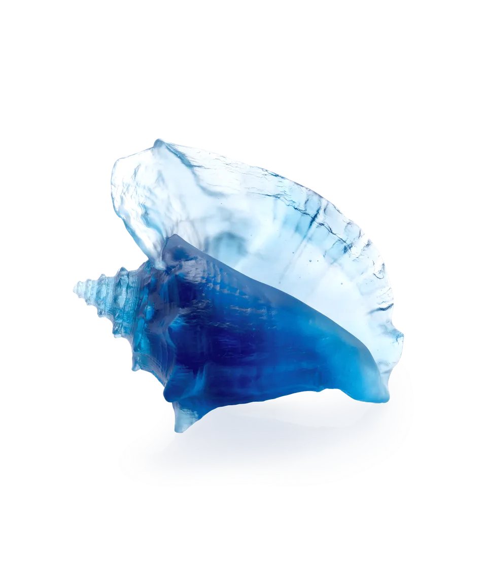 daum-univers-animalier-mer-de-corail-coquillage-conque-cristal image 1
