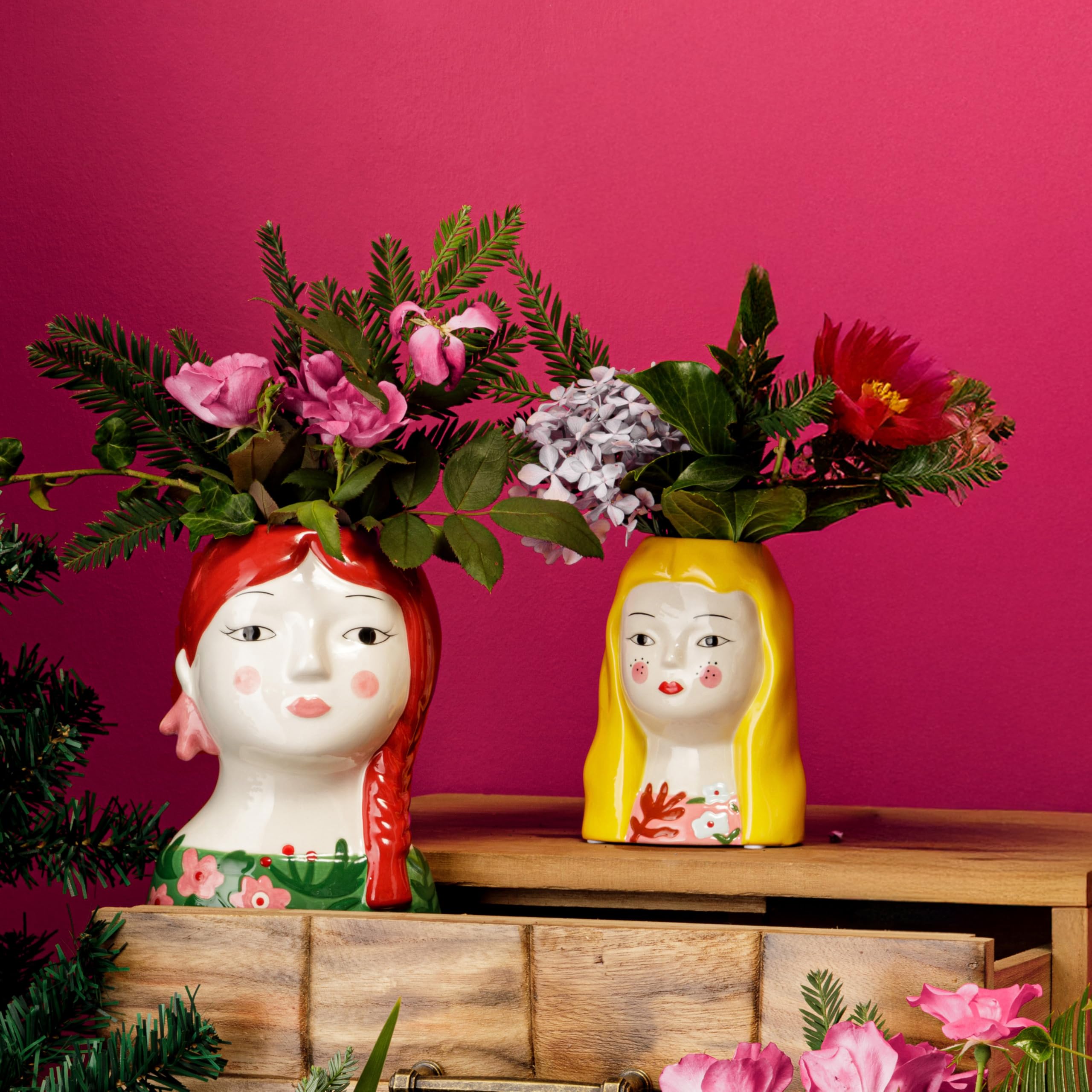 baroni-home-isotta-vase-c-ramique-blonde-petite-10x8x14-cm image 2